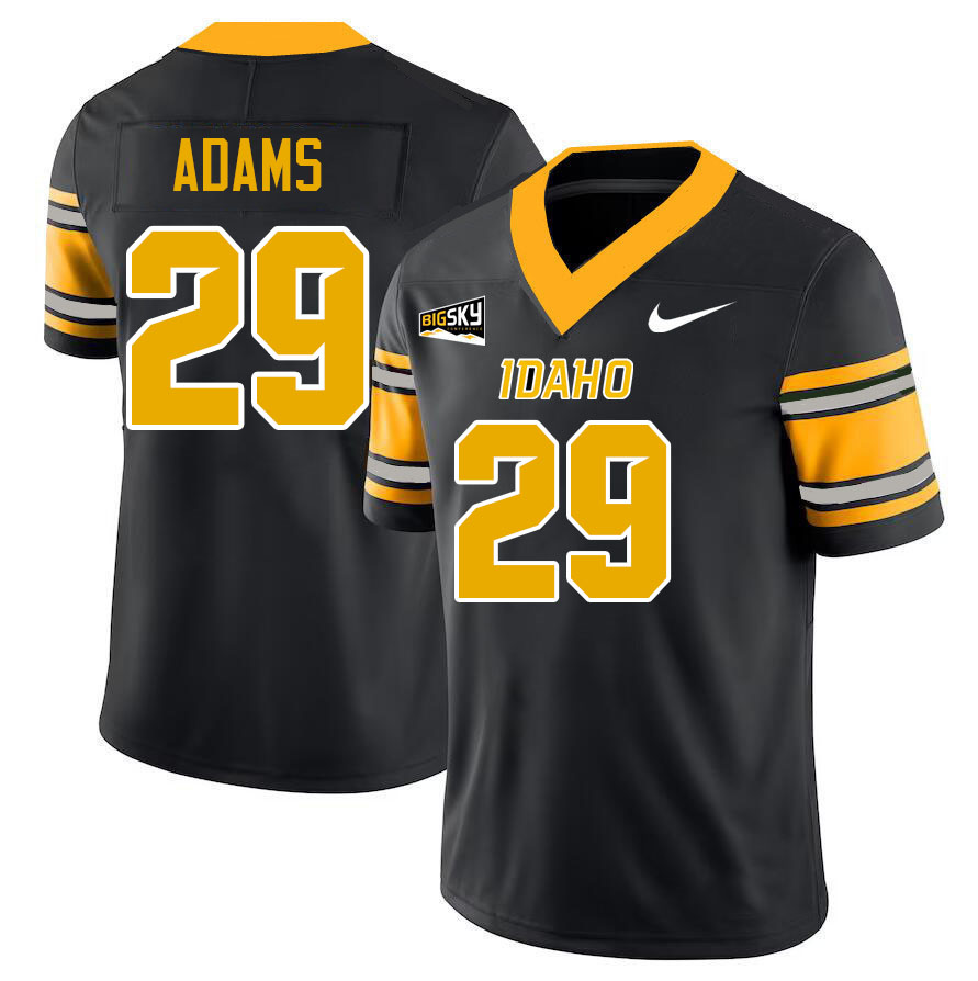 Idaho Vandals #29 Owen Adams College Football Jerseys,Uniforms Stitched-Black
